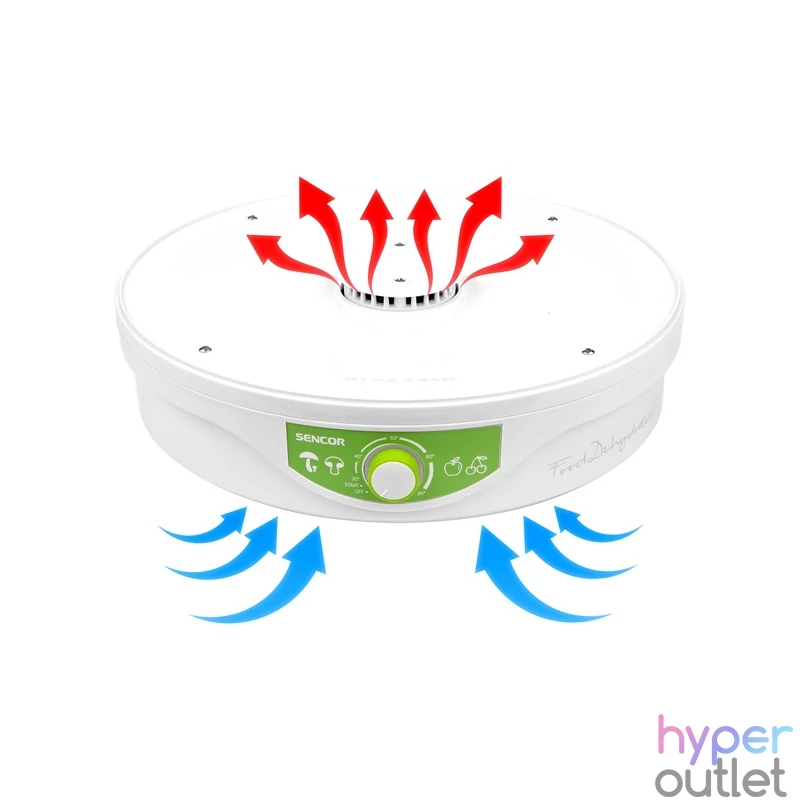 Sencor SFD 2105WH fehér-zöld gyümölcsaszaló