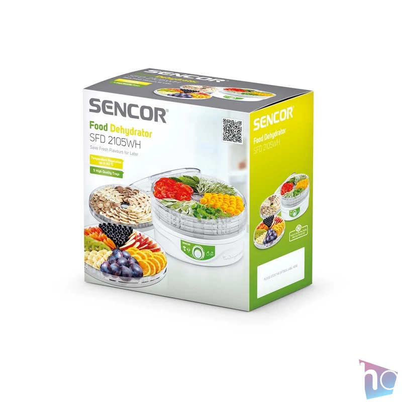 Sencor SFD 2105WH fehér-zöld gyümölcsaszaló