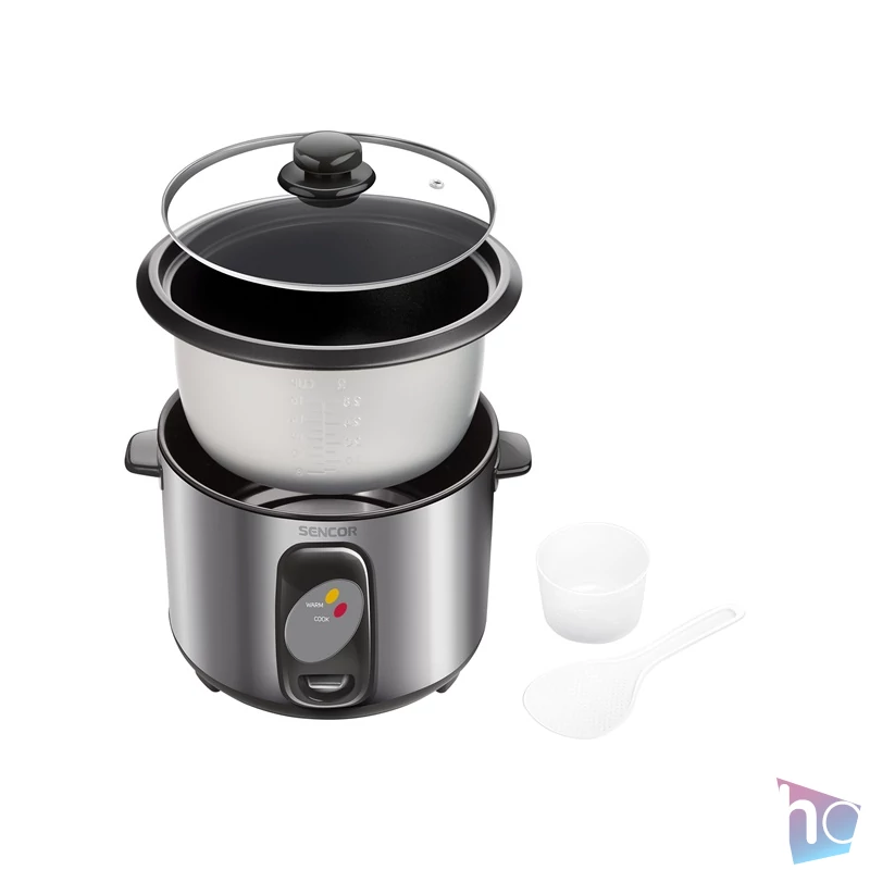 Sencor SRM 1000SS inox-fekete rizsfőző