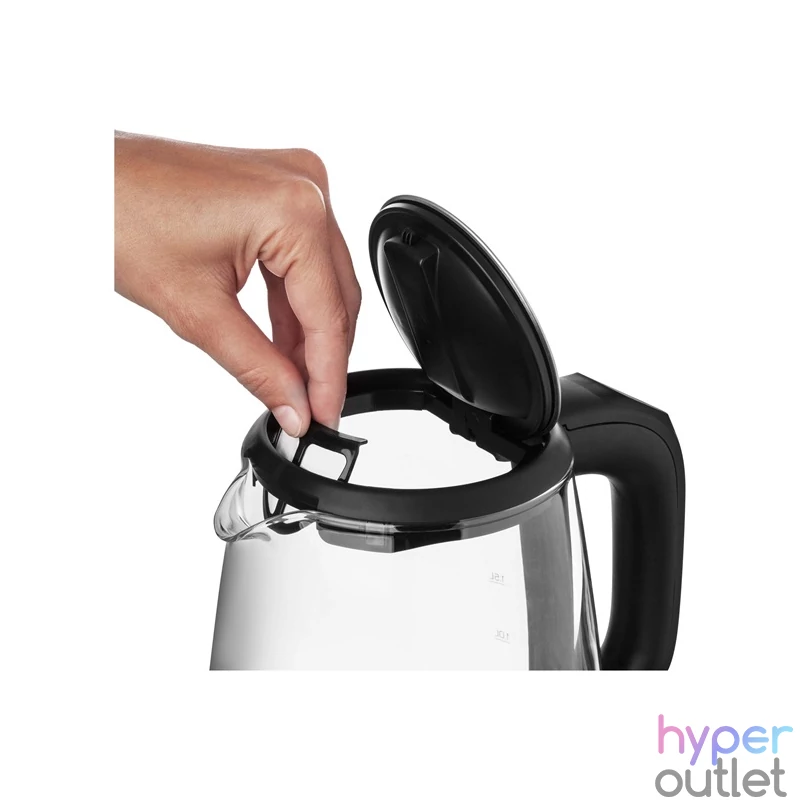 Sencor SWK 2090BK 2L-es inox-fekete üveg vízforraló