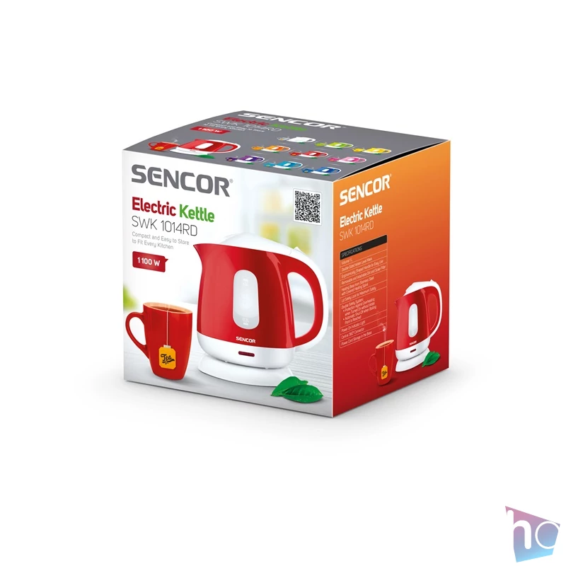 Sencor SWK 1014RD 1L-es piros-fehér vízforraló