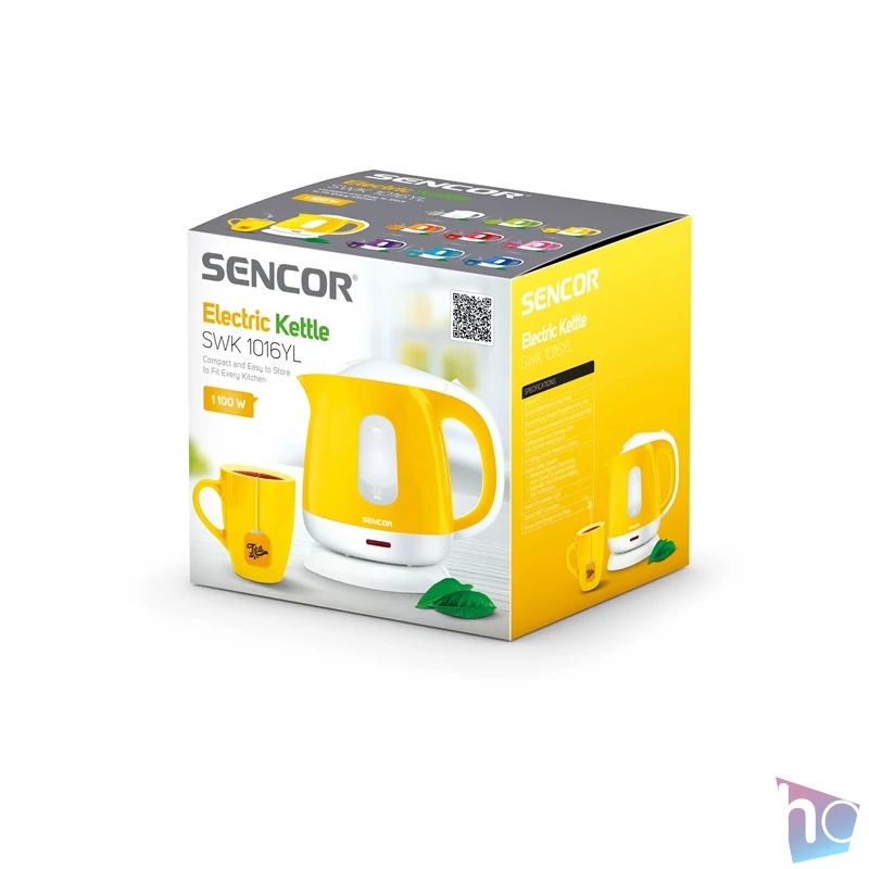 Sencor SWK 1016YL 1L_es citromsárga-fehér vízforraló