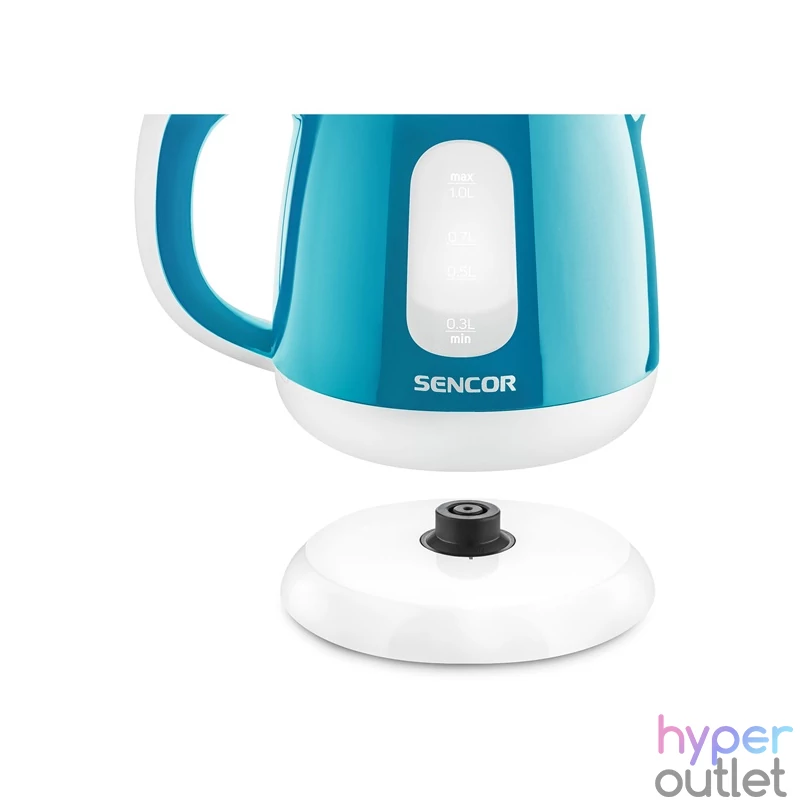 Sencor SWK 1017TQ 1L-es türkizkék-fehér vízforraló