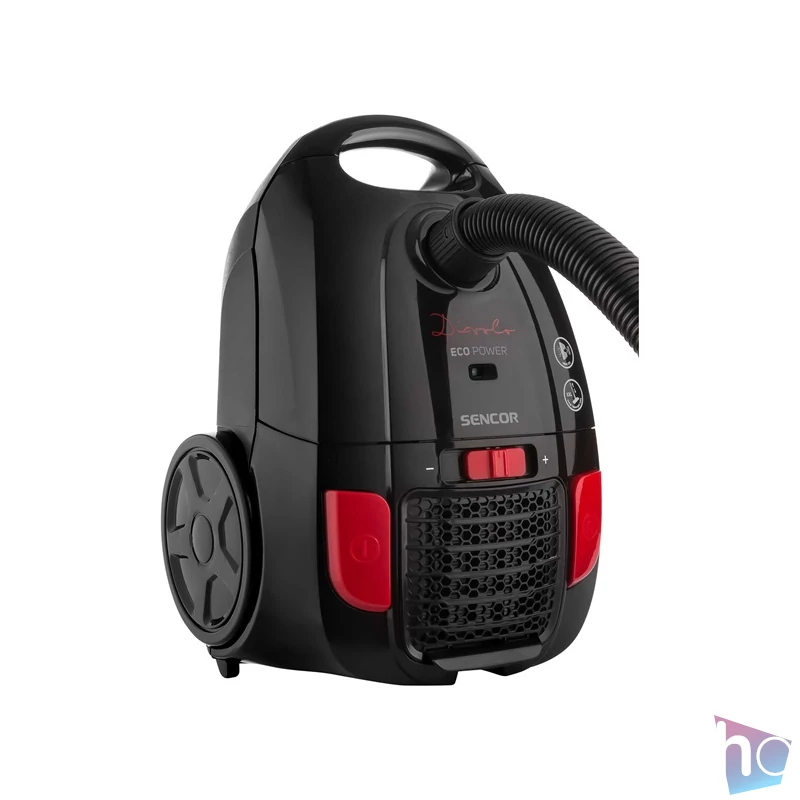 Sencor SVC 6001BK 3AAA fekete-piros porzsákos porszívó