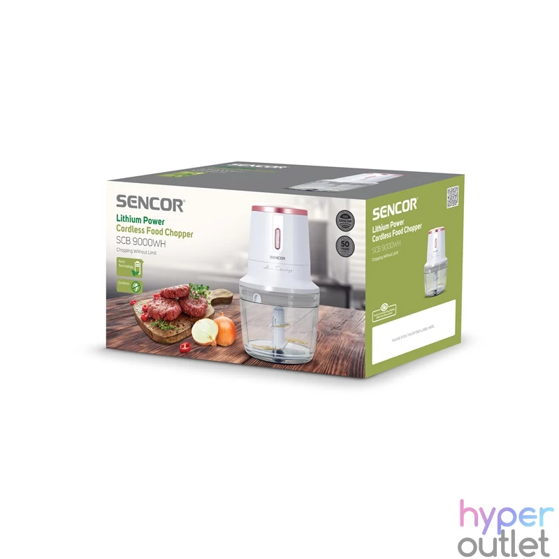 Sencor SCB 9000WH 0,5L fehér akkumulátoros aprító