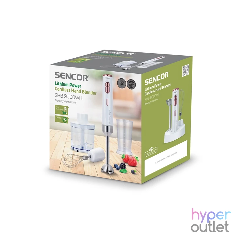 Sencor SHB 9000WH 3in1 fehér akkumulátoros botmixer