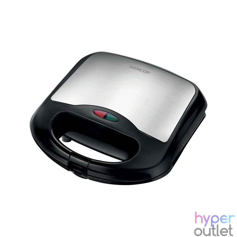 Sencor SSM 4420SS inox-fekete grill/panini - szendvicssütő