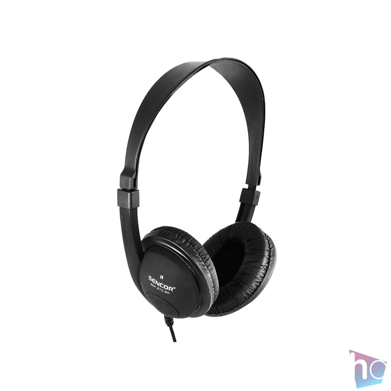 Sencor SEP 275 ultra könnyű fekete fejhallgató