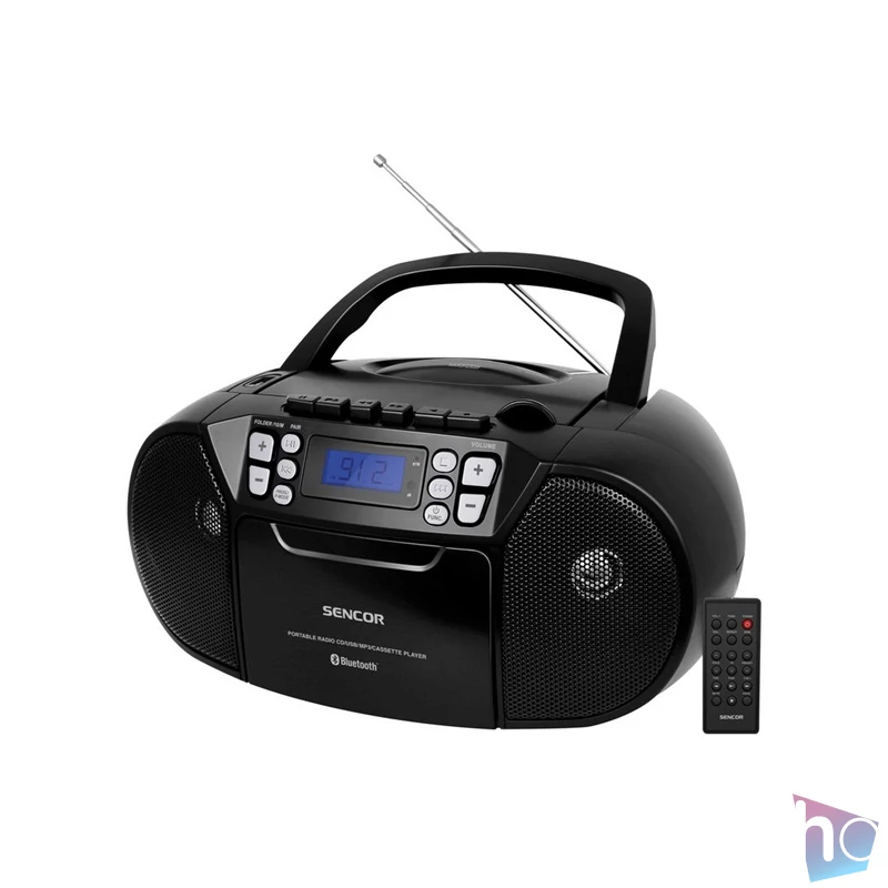 Sencor SPT 3907 B  kazettás feketes CD-s rádió