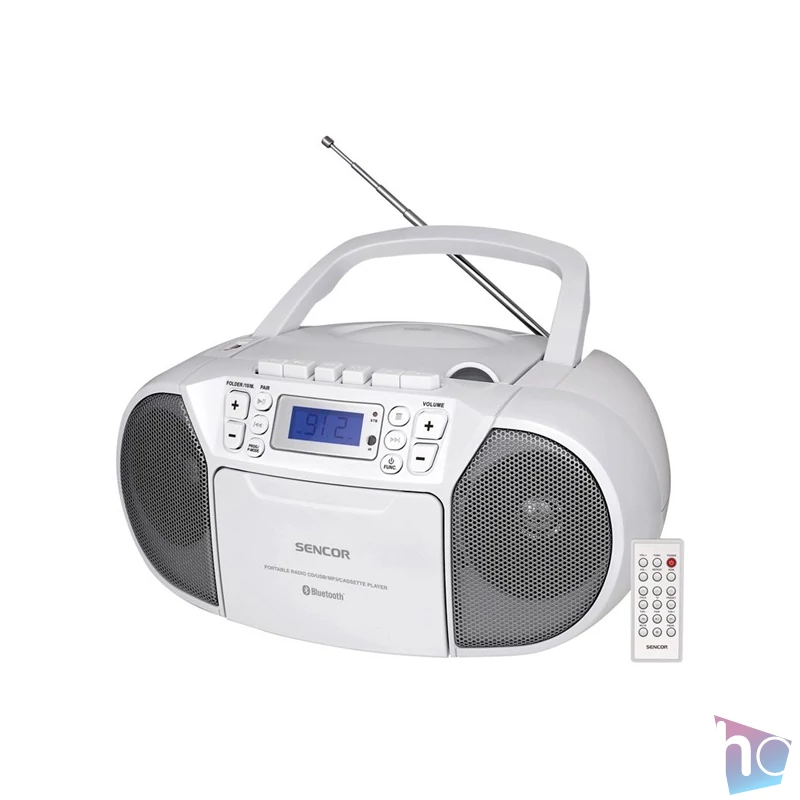 Sencor SPT 3907 W  kazettás fehér CD-s rádió