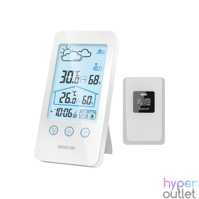 Sencor SWS 3000 W fehér időjárás állomás