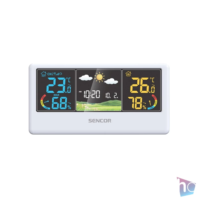 Sencor SWS 4100 W színes kijelzős fehér időjárás állomás