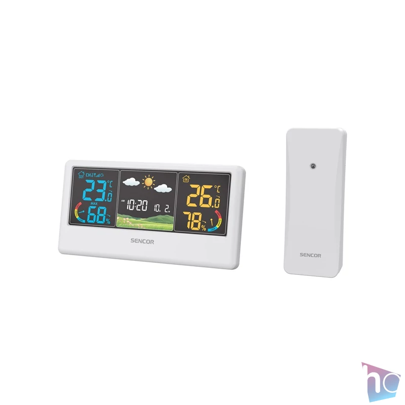 Sencor SWS 4100 W színes kijelzős fehér időjárás állomás