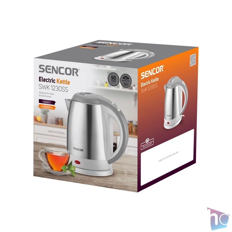 Sencor SWK 1230SS 1,2l inox szürke vízforraló