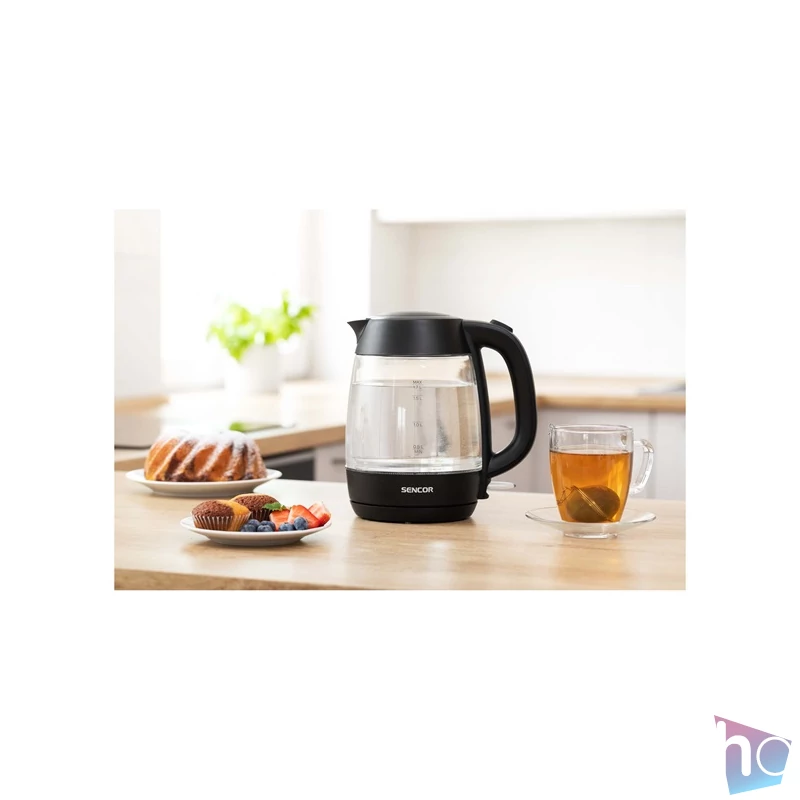 Sencor SWK 7301BK 1,7l üveg fekete vízforraló