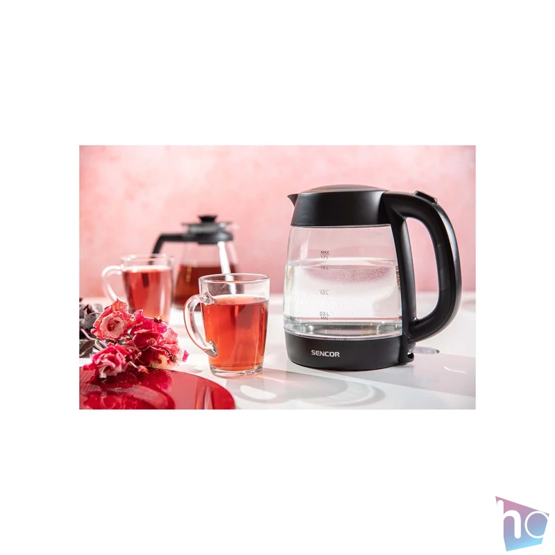 Sencor SWK 7301BK 1,7l üveg fekete vízforraló