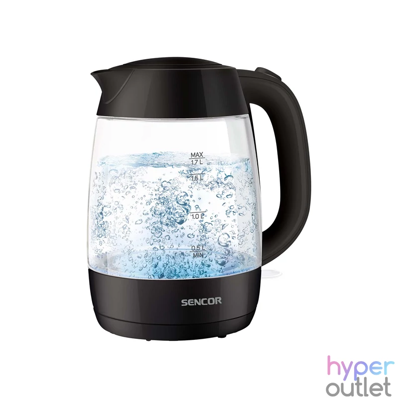 Sencor SWK 7301BK 1,7l üveg fekete vízforraló