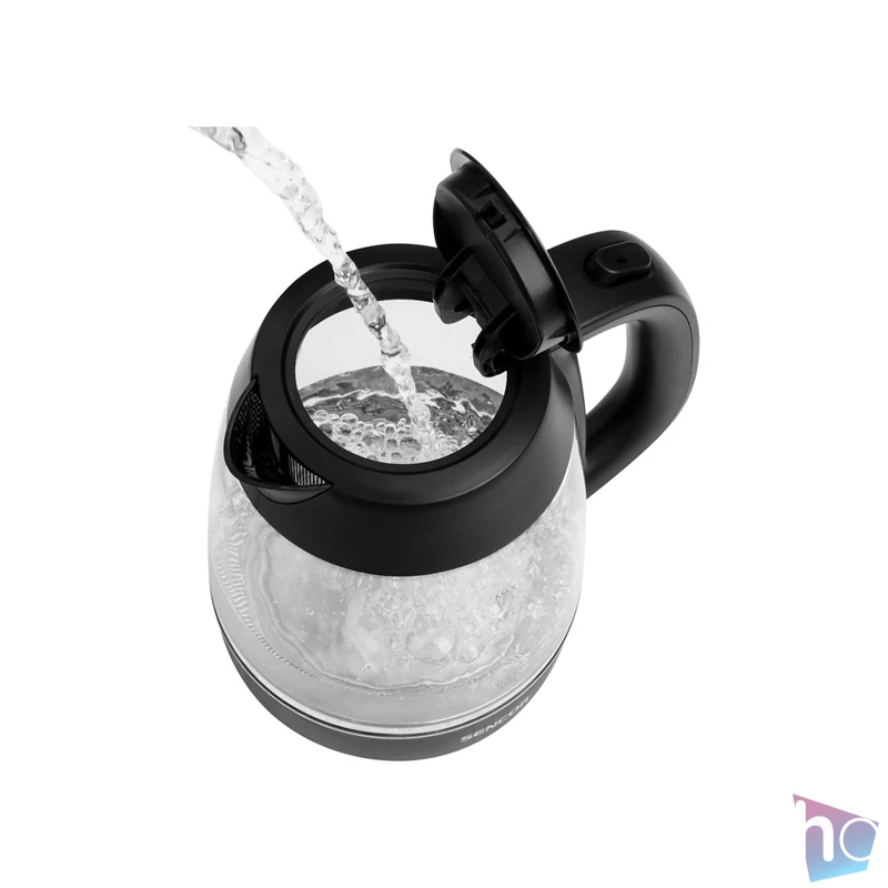 Sencor SWK 7301BK 1,7l üveg fekete vízforraló