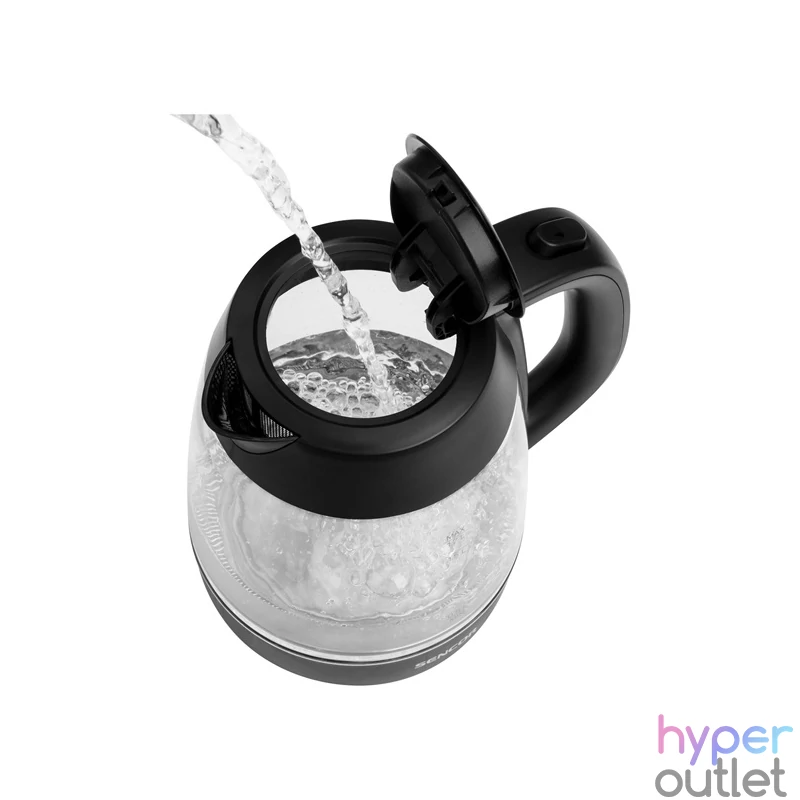 Sencor SWK 7301BK 1,7l üveg fekete vízforraló