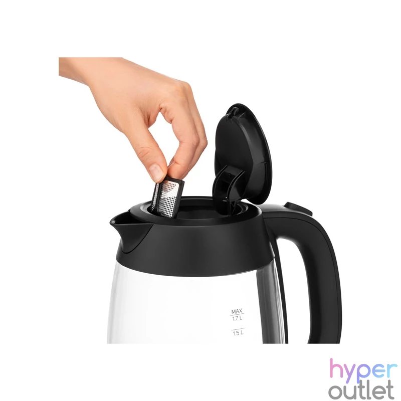 Sencor SWK 7301BK 1,7l üveg fekete vízforraló