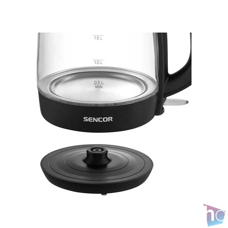 Sencor SWK 7301BK 1,7l üveg fekete vízforraló