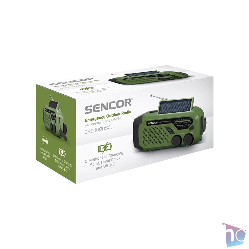 Sencor SRD 1000SCL GR kemping rádió