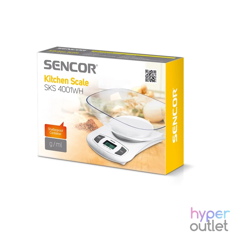 Sencor SKS 4001WH tálas konyhai mérleg