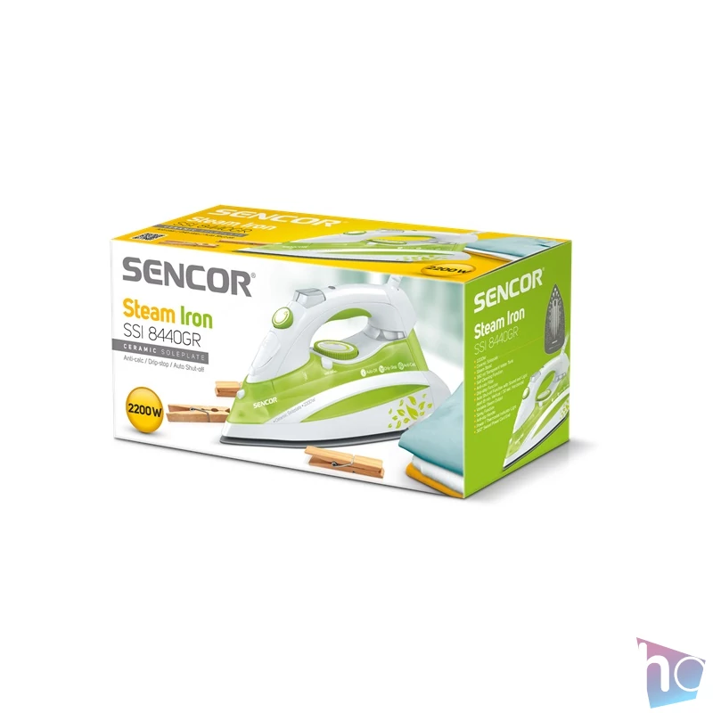 Sencor SSI 8440GR zöld-fehér gőzölős vasaló