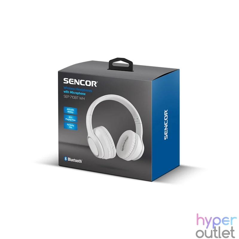Sencor SEP 710BT WH Bluetooth fehér fejhallgató