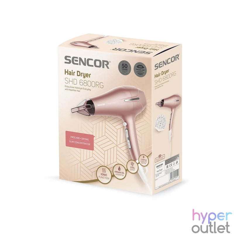 Sencor SHD 6800RG rózsaszín hajszárító