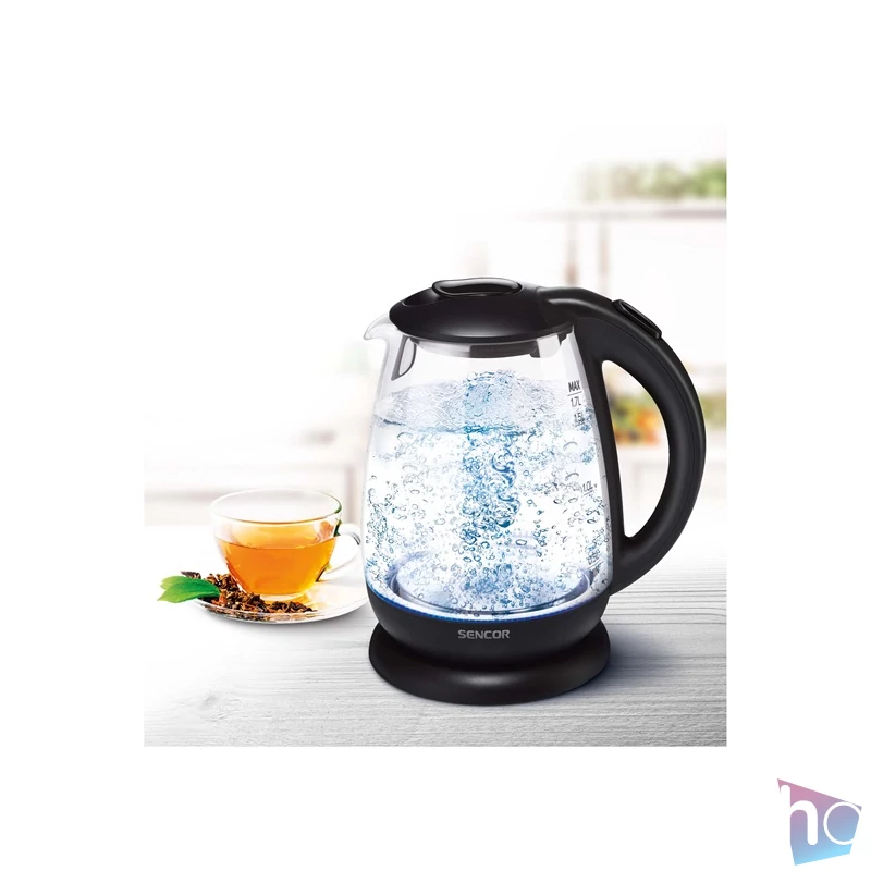 Sencor SWK 1785BK 1,7L-es fekete-üveg vízforraló