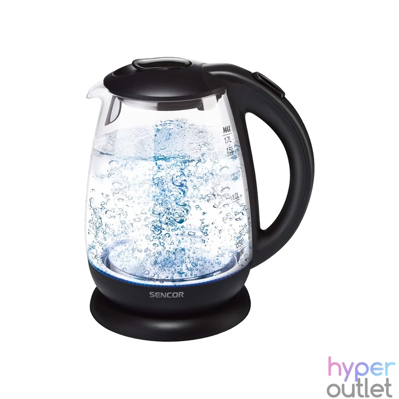 Sencor SWK 1785BK 1,7L-es fekete-üveg vízforraló