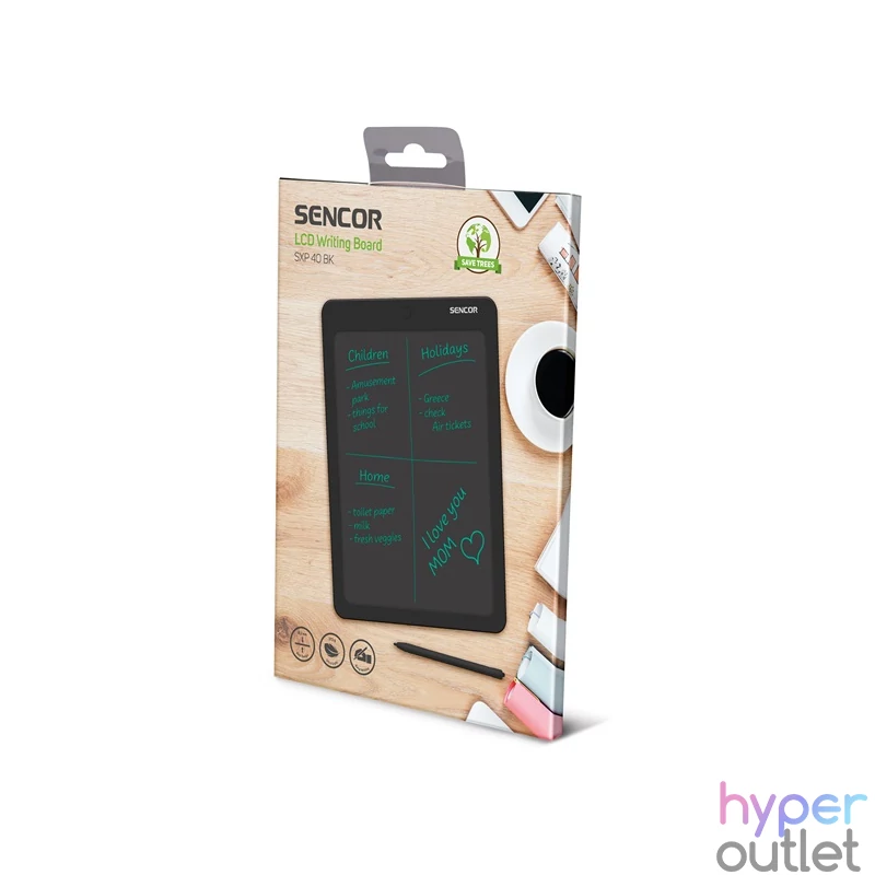Sencor 57001202 SXP 040 BK LCD 14" fekete digitális rajztábla