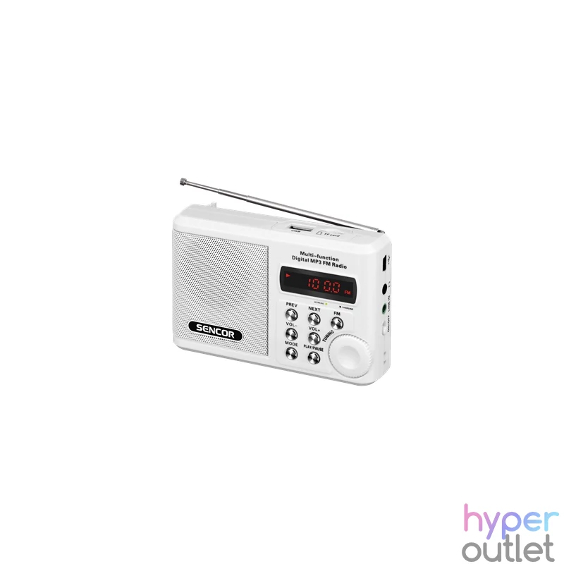 Sencor SRD 215 W fehér MP3 lejátszó  és kisrádió