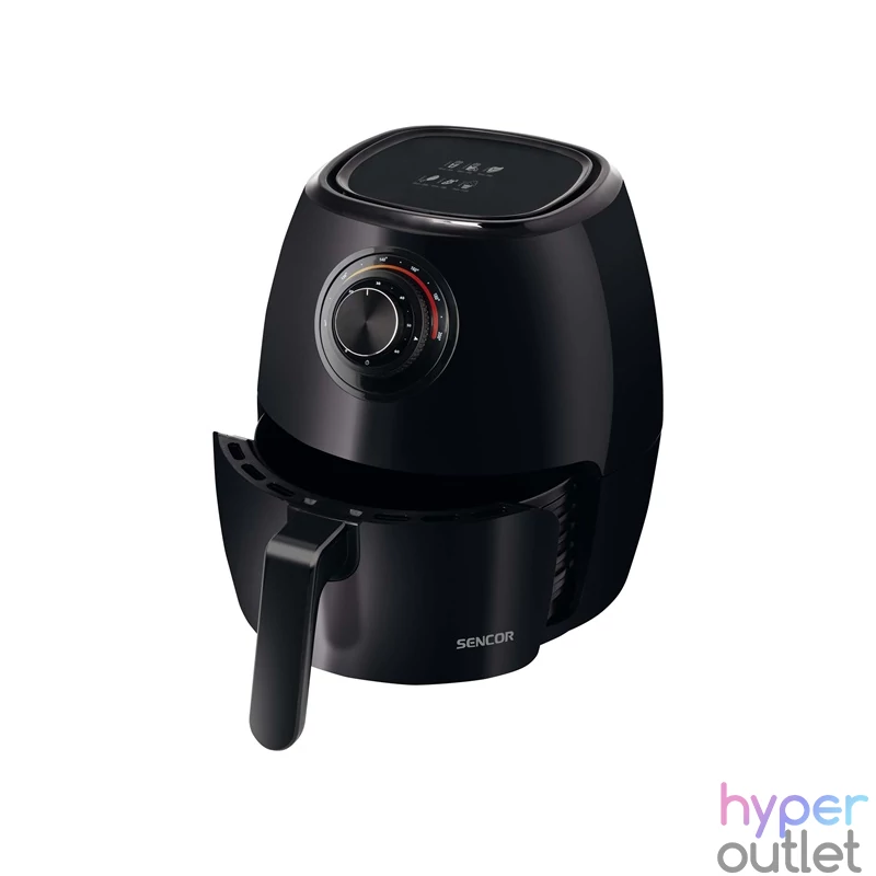 Sencor SFR 3130BK fekete 3,5 L forrólevegős sütő