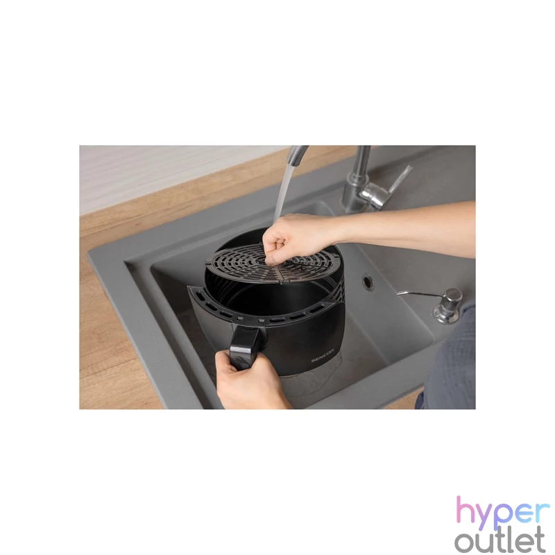 Sencor SFR 3130BK fekete 3,5 L forrólevegős sütő