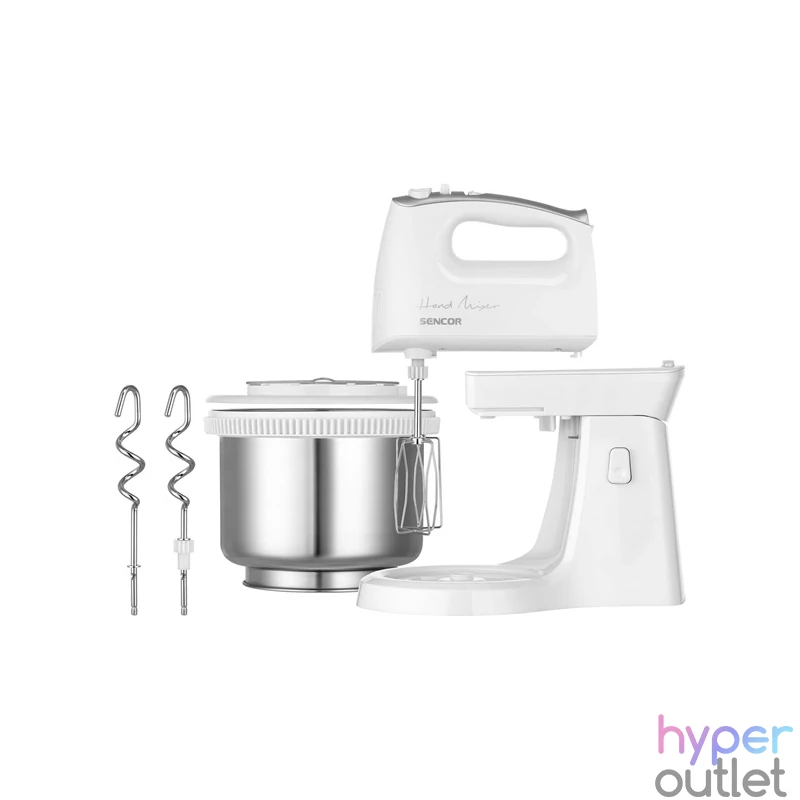Sencor SHM 6206SS fehér-ezüst tálas kézi mixer