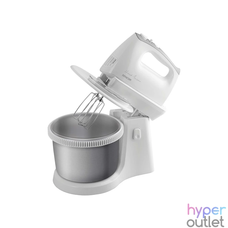 Sencor SHM 6206SS fehér-ezüst tálas kézi mixer