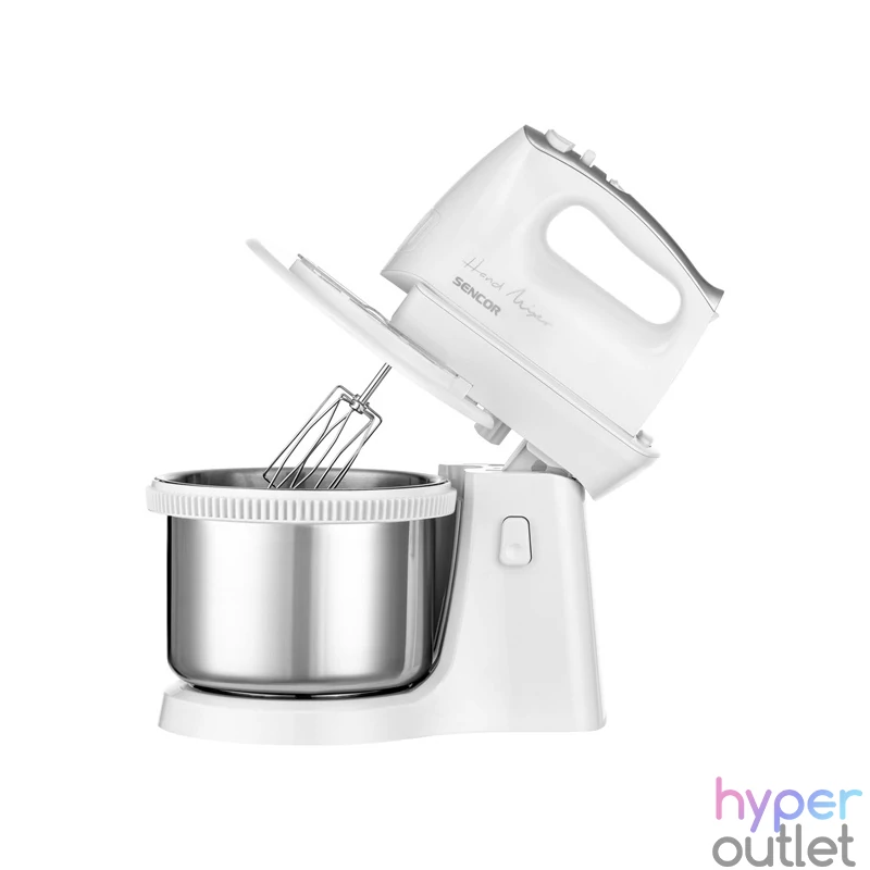 Sencor SHM 6206SS fehér-ezüst tálas kézi mixer