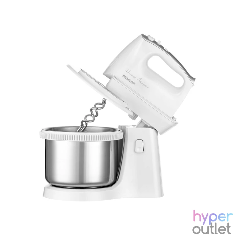 Sencor SHM 6206SS fehér-ezüst tálas kézi mixer