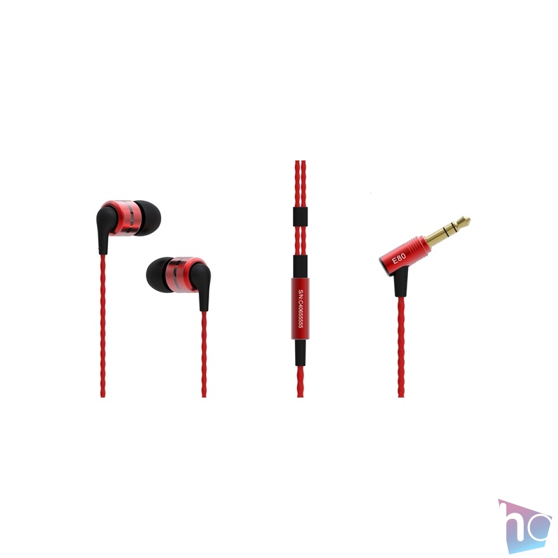 SoundMAGIC E80 In-Ear piros fülhallgató