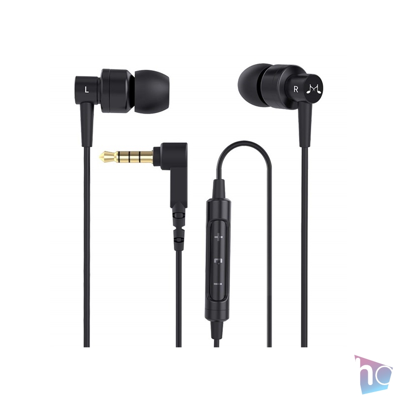 SoundMAGIC ES30C minőségi mikrofonos fekete fülhallgató