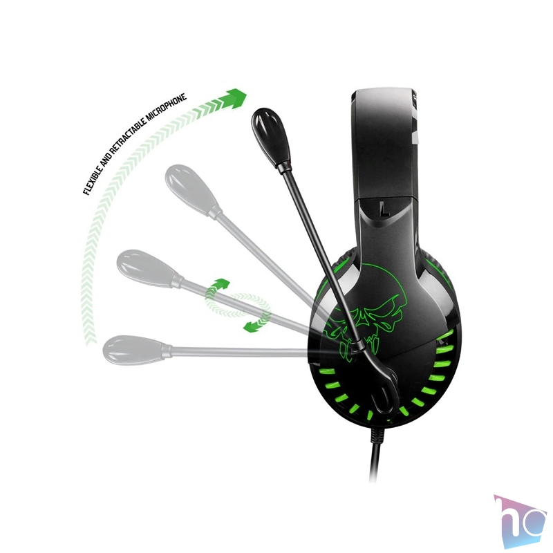 Spirit of Gamer PRO-H3 Xbox One/Series X/S zöld gamer headset