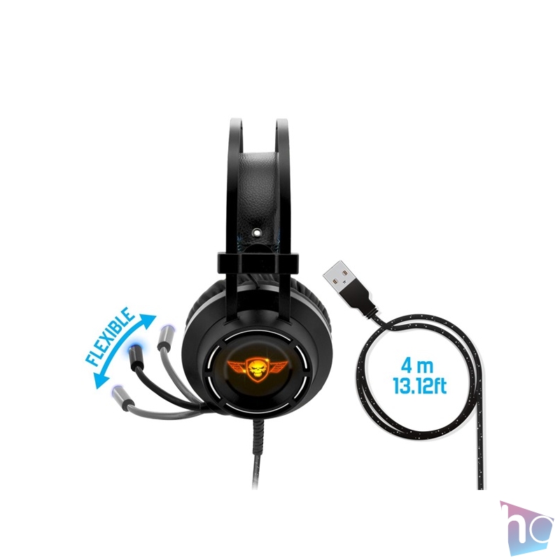 Spirit of Gamer ELITE-H70 PC/PS4 7.1 USB fekete gamer headset