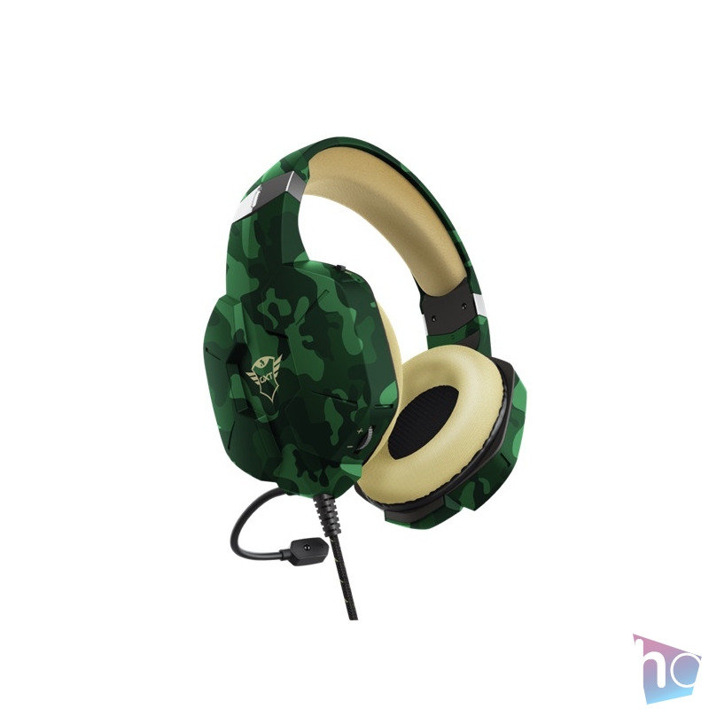 Trust GXT 323C Carus zöld terepszínű gamer headset